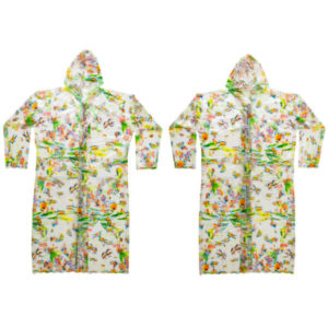 15A FANTASY PRINTED PVC LADIES ZIP RAINCOAT