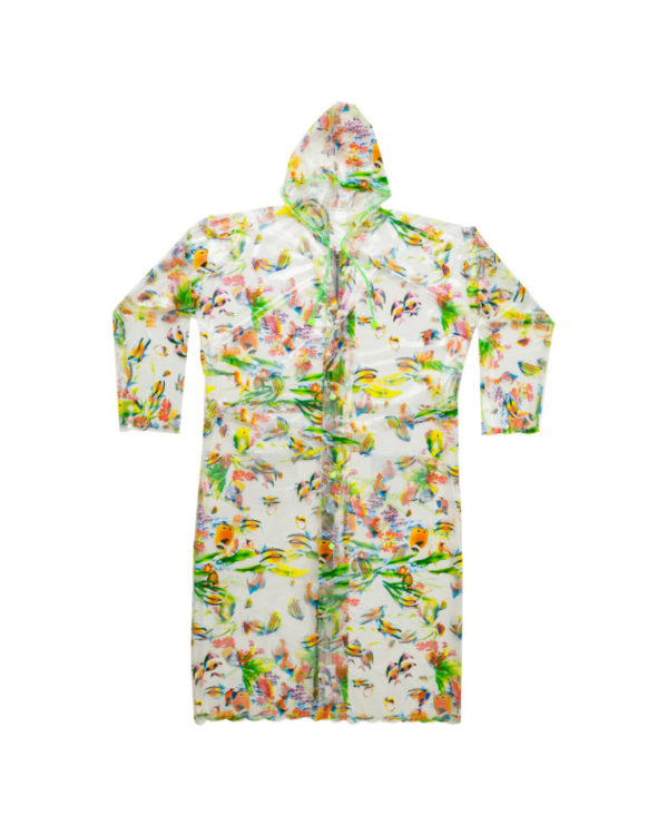 15A FANTASY PRINTED PVC LADIES ZIP RAINCOAT - Image 2