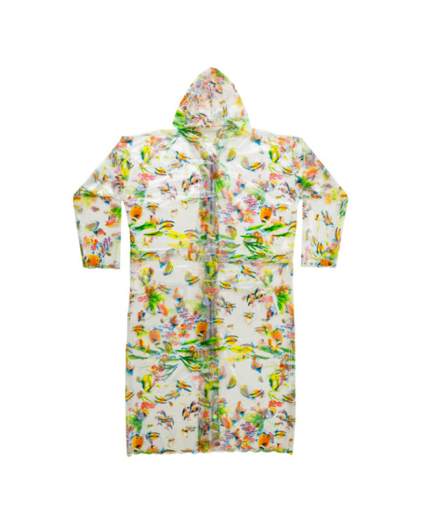 15A FANTASY PRINTED PVC LADIES ZIP RAINCOAT - Image 3