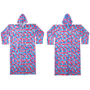 8A GALAXY PRINTED PVC LADIES RAINCOAT