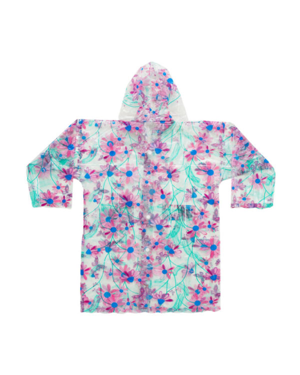 6K CLASSIC PRINTED PVC GIRLS RAINCOAT - Image 3